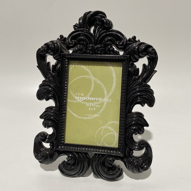 FRAME, Contemporary Black Carved Photo Frame